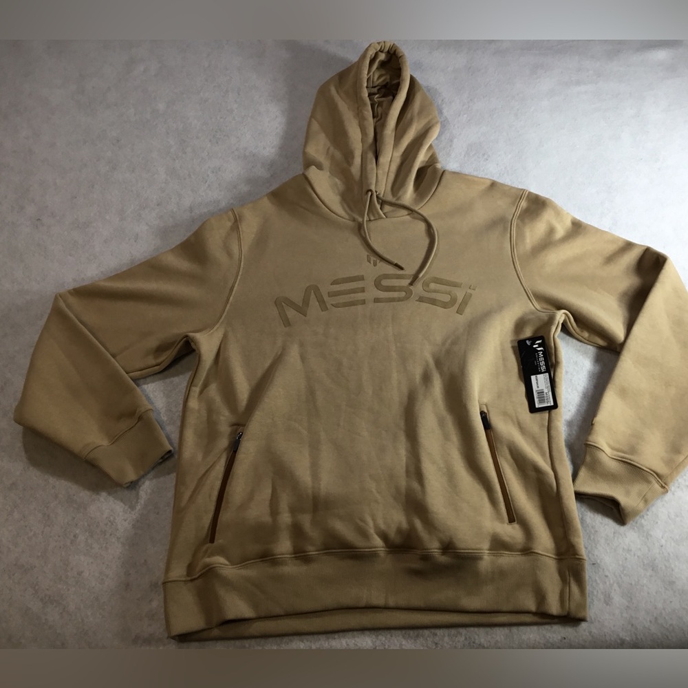 MESSI Men's Hooded Sweatshirt in Tan
